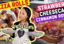 Easy Vegan Pizza Rolls & Strawberry Cinnamon Rolls Recipe
