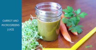 Carrot and Microgreens Juice
