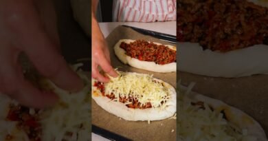 Easy Stuffed Crust Beef Bread #cooking #recipe #shorts