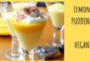 Homemade Lemon Pudding, Vegan recipe. Healthy, vegan desert. No cooking recipe.