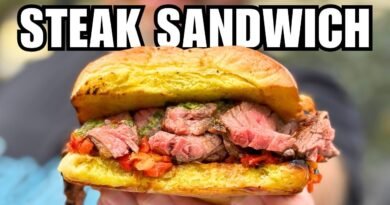 This Steak Sandwich was a BANGER (with the Waltwins!)