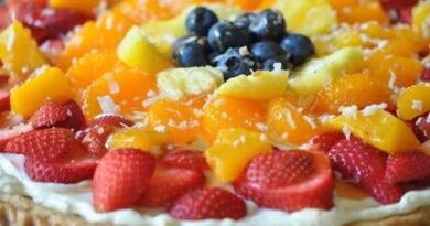 Best Fruit Pizza Recipe –  Amazing Tropical Fruit Dessert Pizza