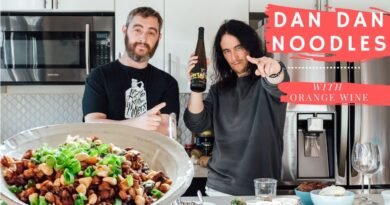 Vegan Sichuan DAN DAN NOODLES and Orange Wine Recipe | The Junkie Twins
