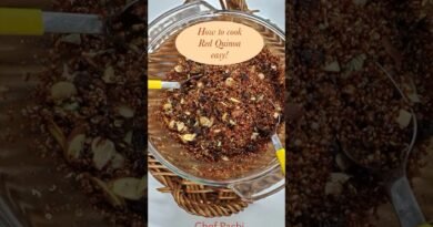 How to cook RED & BLACK  Quinua  or Quinoa perfectly – Chef Pachi Fit #shorts #short