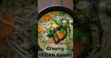 Creamy VEGAN Ramen #vegetarianrecipies #food #vegan #shorts