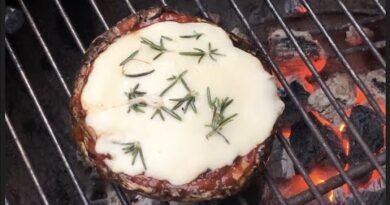 Grilled Stuffed Portobello Mushroom Recipe #grilledmushroomrecipe