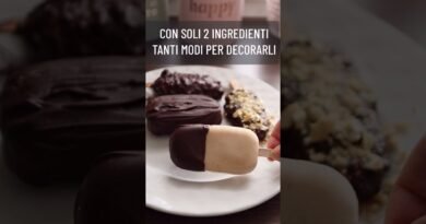 RICETTA IN 1 MINUTO | Stecco GELATO alla BANANA e CIOCCOLATO | VEGAN senza panna senza uova #shorts