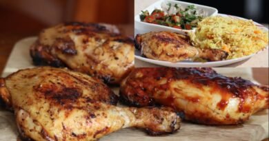 Juicy and delicious chicken thighs Bbq, easy lunch recipe