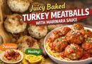 Healthy Juicy Oven-Baked Turkey Meatballs | Quick Weeknight Dinner Idea