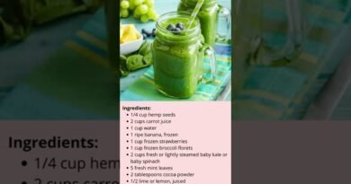Anti Cancer Green Smoothie Recipe #shorts