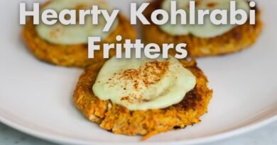 Hearty Sweet Potato Kohlrabi Fritters Recipe (Easy Vegan Comfort Food)