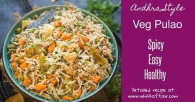 Spicy Andhra Style Veg Pulao Recipe