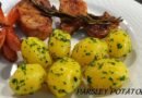 Buttered Parsley Potatoes & tender Pork Loins ( Quick Lunch / Dinner Ideas)