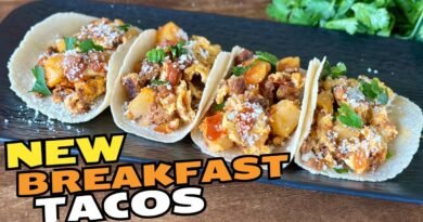 EASY Chorizo Breakfast Tacos on the Blackstone