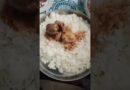 #Today’s lunch recipe!#Rice,#Chicken gravy