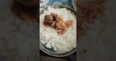 #Today’s lunch recipe!#Rice,#Chicken gravy