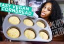 Easy Vegan Cornbread Recipe | Jalapeno Cheddar Cornbread