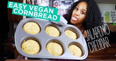 Easy Vegan Cornbread Recipe | Jalapeno Cheddar Cornbread