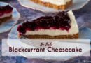 Blackcurrant cheesecake