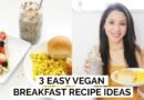 3 Easy Vegan Breakfast Recipe Ideas (quick + delicious)