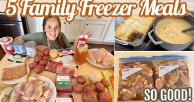 5 Family Freezer Meals That Are SO Good | Budget Meal Prep for Busy Moms