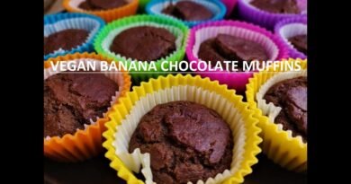 How to make Easy Healthy Banana Muffins Recipe, Vegan & Sugar Free