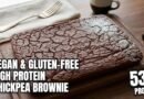 #Vegan & Gluten-free high protein brownie made with #chickpeas