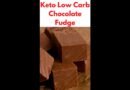 Chocolate Fudge Recipe| Low Carb Chocolate Fudge Recipe| Keto Diet Low Carb Desserts 2021 #shorts