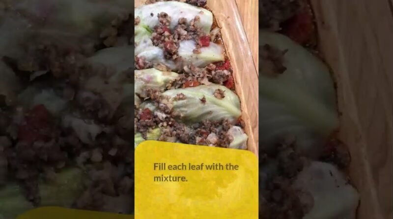 Stuffed Cabbage Recipe KETO-Friendly by Sabrina’s Organizing Recipes #cabbage