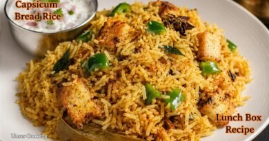 Capsicum masala rice/ Simple Lunch Box Recipe / Variety Rice Recipes / How to make Capsicum Rice