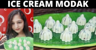 ICE CREAM BURFI MODAK RECIPE // WHITE CHOCOLATE  ICE CREAM BURFI ~BE VEG WITH GEET #modak #burfi