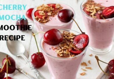 How to make Cherry Mocha Smoothie at home #shorts #health