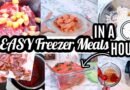 EASY FREEZER MEALS IN AN HOUR! | THREE BUDGET FRIENDLY FAMILY FREEZER MEALS | FREEZER MEAL PREP