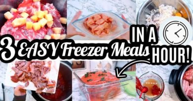 EASY FREEZER MEALS IN AN HOUR! | THREE BUDGET FRIENDLY FAMILY FREEZER MEALS | FREEZER MEAL PREP