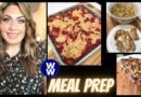 WW MEAL PREP FOR WEIGHT LOSS -STRAWBERRY CRISP- BAKED OATMEAL -ORZO PASTA W/CHICKEN- WEIGHT WATCHERS