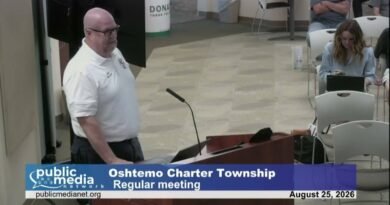 Oshtemo Township – Township Board – August 25, 2026 Meeting