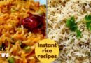 Instant Rice Recipes For Lunch Box || Jeera Rice || Schezwan Fried rice || Sriji recipes