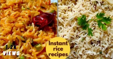 Instant Rice Recipes For Lunch Box || Jeera Rice || Schezwan Fried rice || Sriji recipes