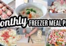 EASY BUDGET MONTHLY FREEZER MEAL PREP RECIPES COOK WITH ME LARGE FAMILY MEALS WHATS FOR DINNER