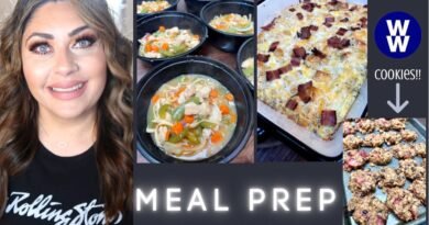 WW MEAL PREP FOR WEIGHT LOSS –  EASY 30 MINUTE RECIPE -STRAWBERRY COOKIES – BACON, EGG & CHEESE BAKE