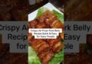 Crispy Air Fryer Pork Belly Recipe | Quick & Easy for Busy People