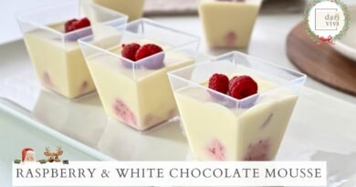 [Christmas Dessert] Simple CHIA RASPBERRY & WHITE CHOCOLATE MOUSSE Recipe Sure To Please The Crowd