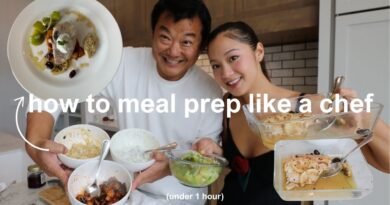 EASY + healthy meal prep ideas with my chef dad!